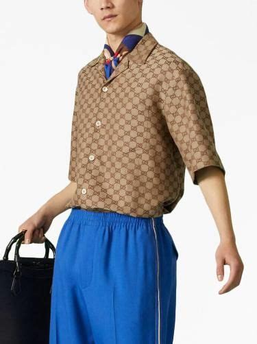 camicia di lino gucci